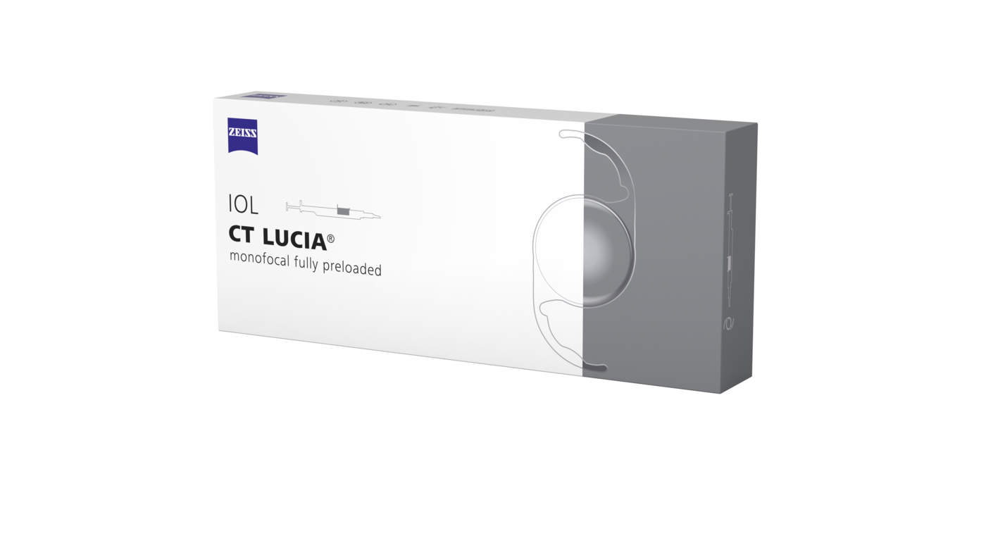 Product Shot CT LUCIA aspherical monofocal Packaging IRIS Design Image (med-zoom)