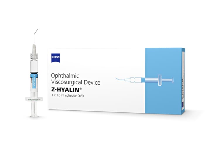Z-HYALIN OVD Packshot and Syringe IRIS Design product image (med-large)
